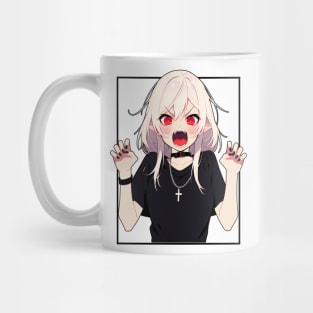 Cute Goth Anime Vampire Mug